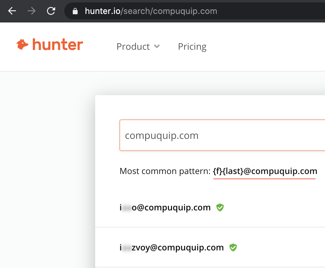Hunter Phishing Compuquip